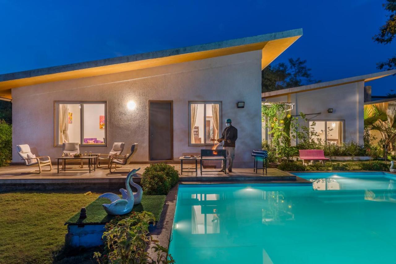 Saffronstays Roselle, Malavli - Pet-Friendly Pool Villa With Modern Interiors Lonavala Kültér fotó